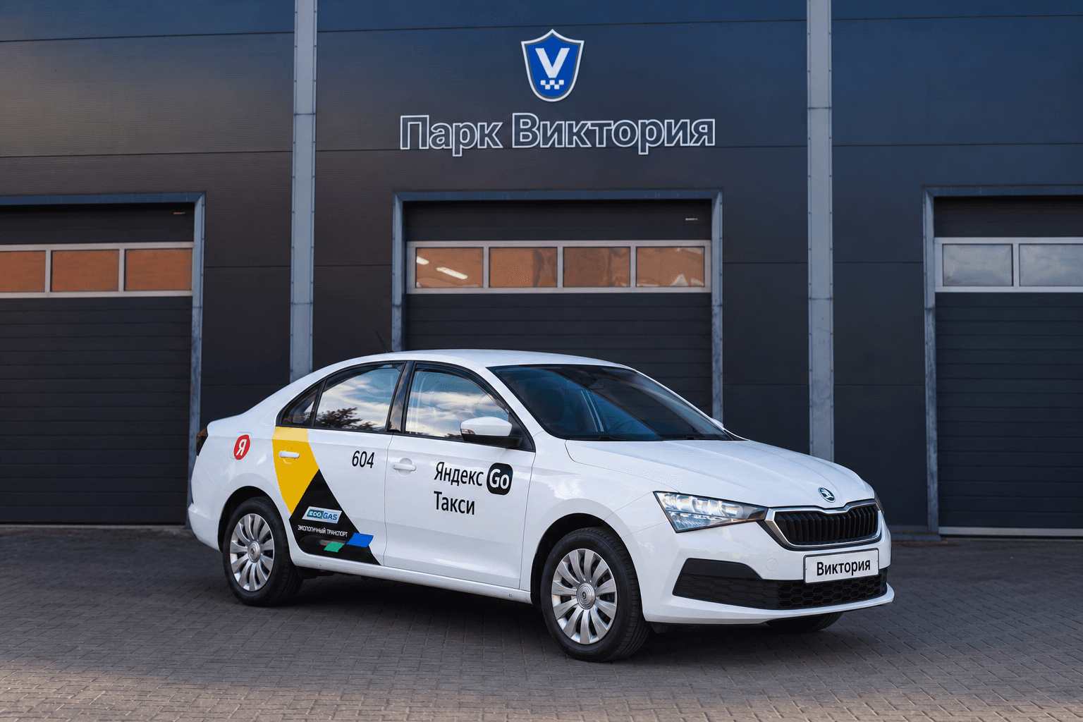Škoda Rapid перед гаражом Парк Виктория