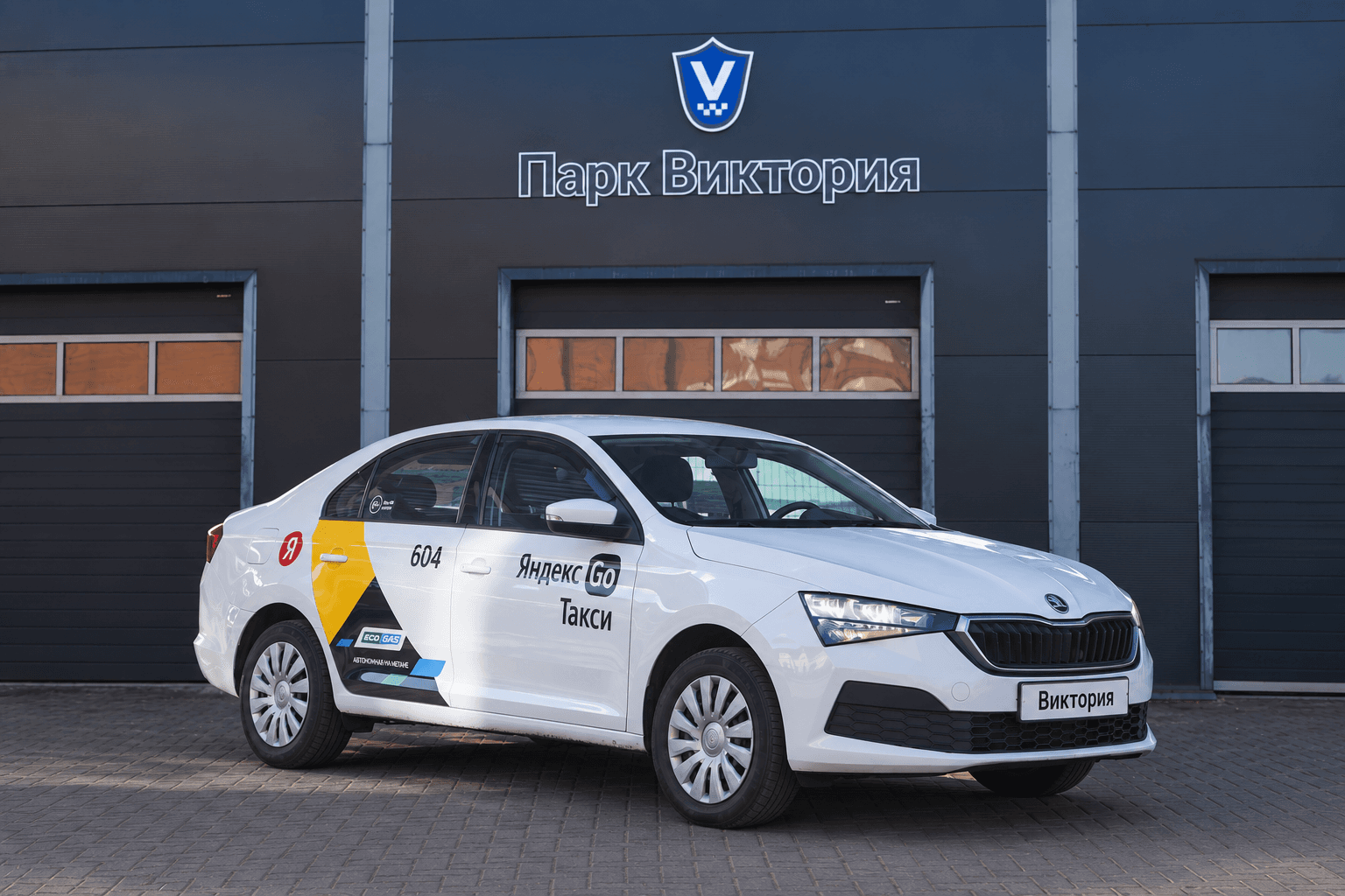 Škoda Rapid перед гаражом Парк Виктория